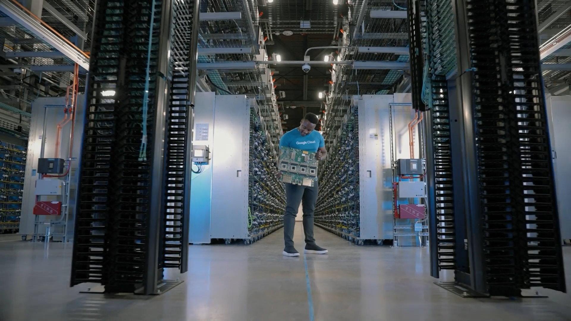 Inside a Google Cloud TPU Data Center